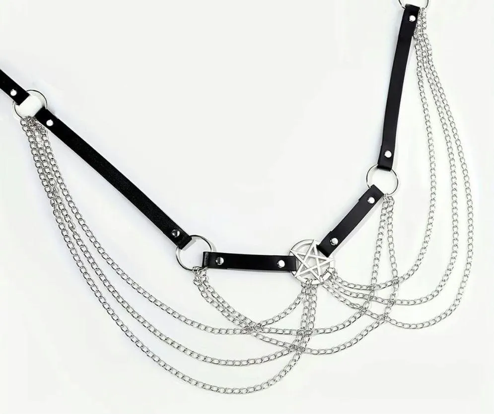 Goth Gothic Punk Grunge Alternative Bondage Black - Image 3