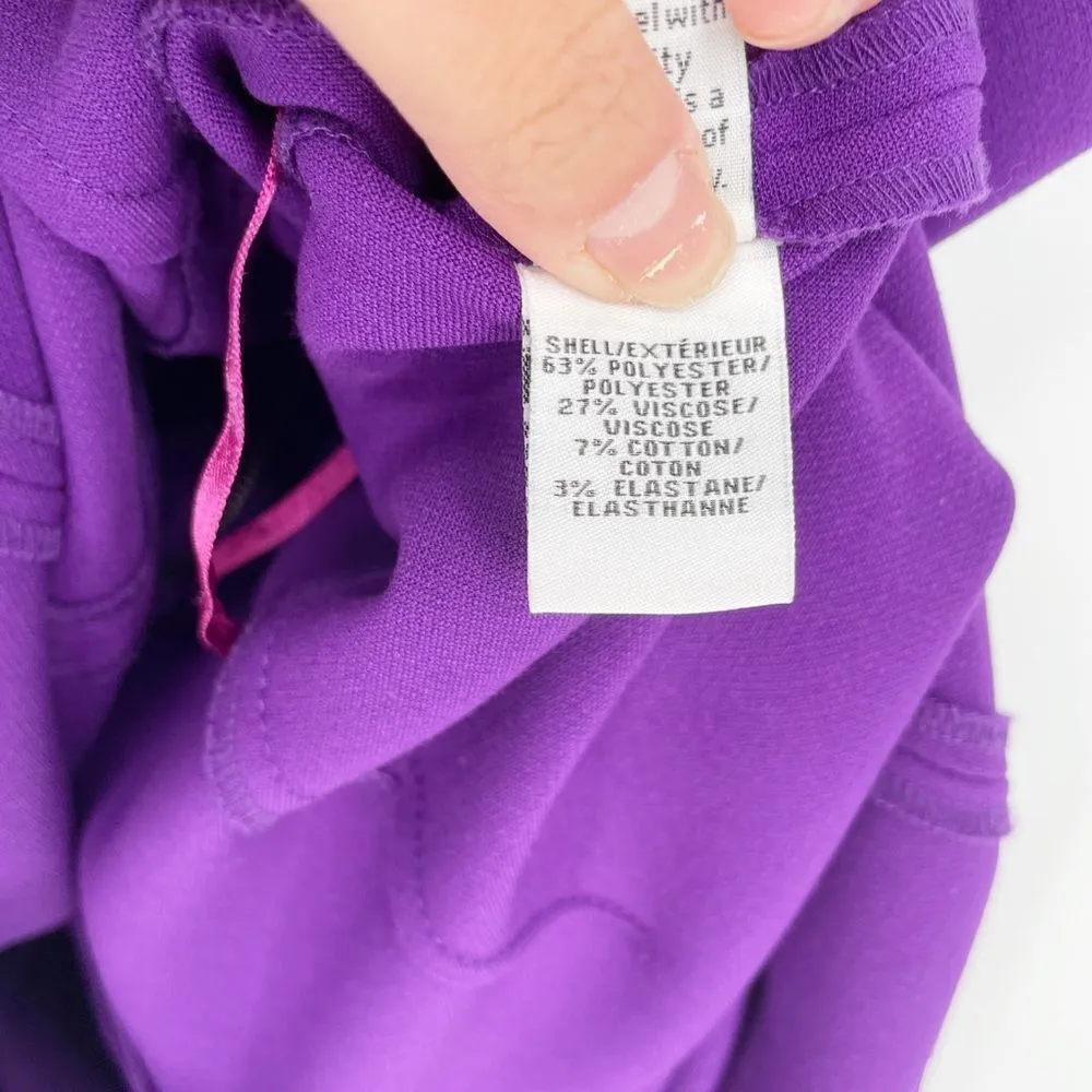 Diane Von Furstenberg Carrie Sleeveless Sheath Dress in Chrome Purple Women's 12 - Image 9