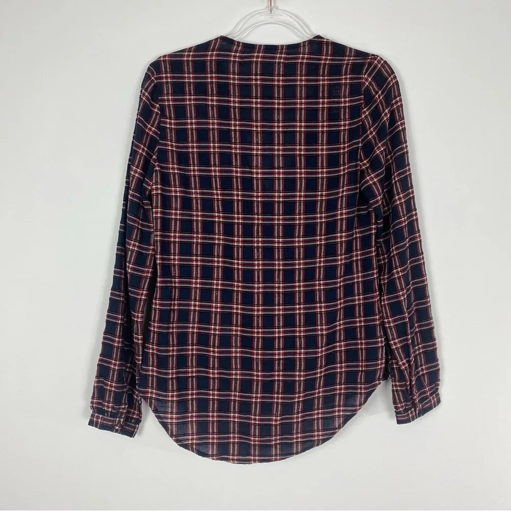 VERONICA BEARD PEGGY PLAID LONG SLEEVE BLOUSE - Image 11
