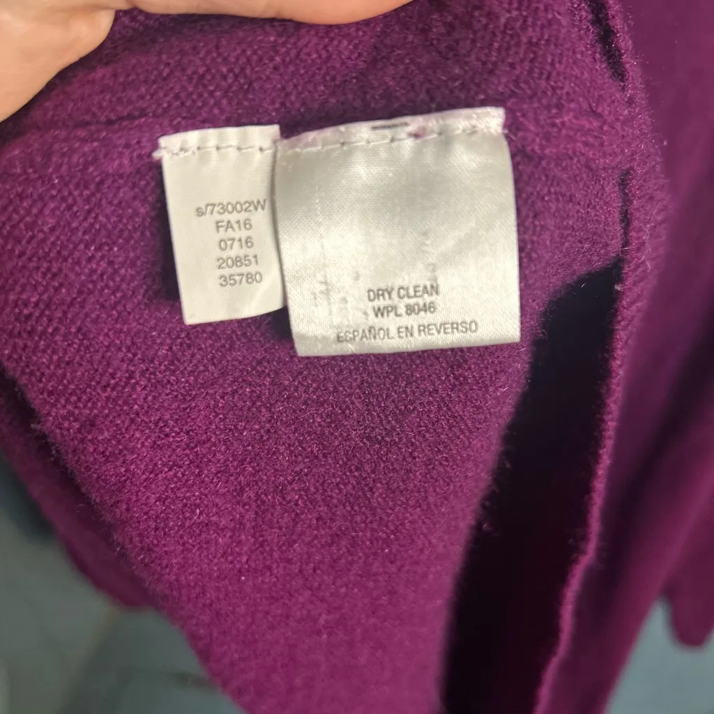 Charter Club 100% Cashmere Rich Purple Turtleneck Sweater | Size 2X - Image 4