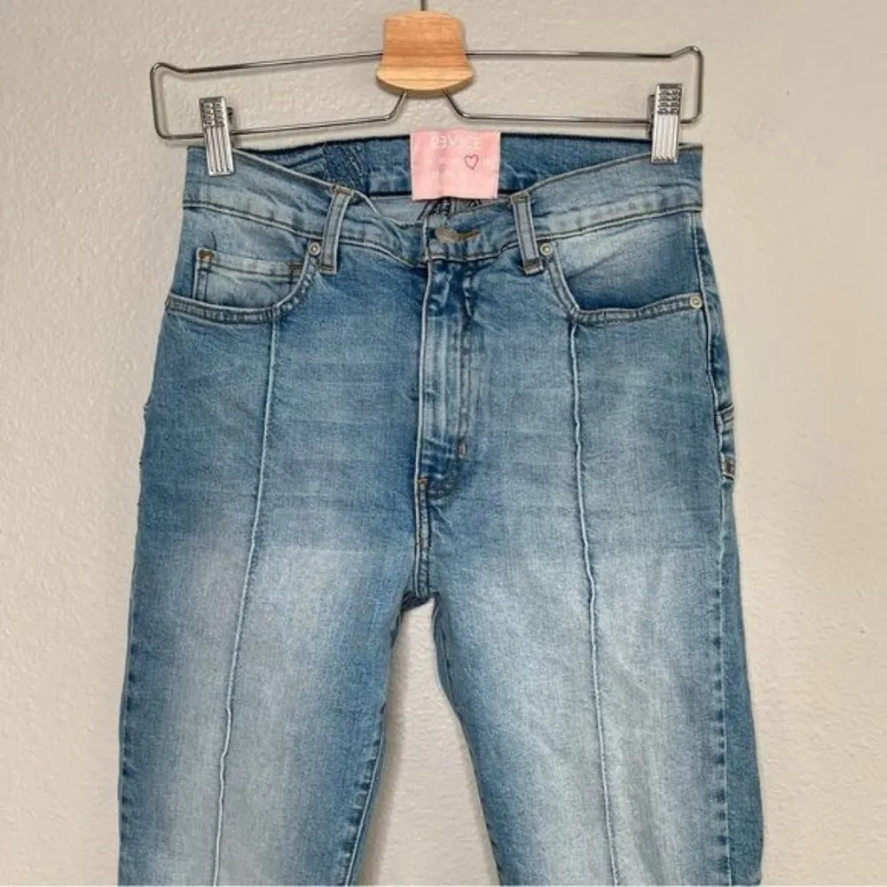 Revice denim star girl light wash high rise skinny jeans size 27 coastal cowgirl - Image 7