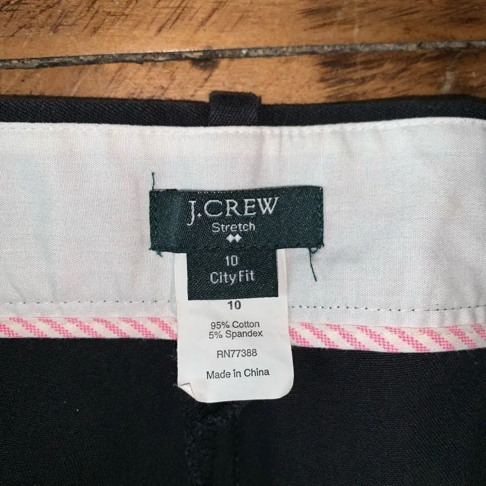J Crew City Fit black business casual size 10 professional slacks - Image 2