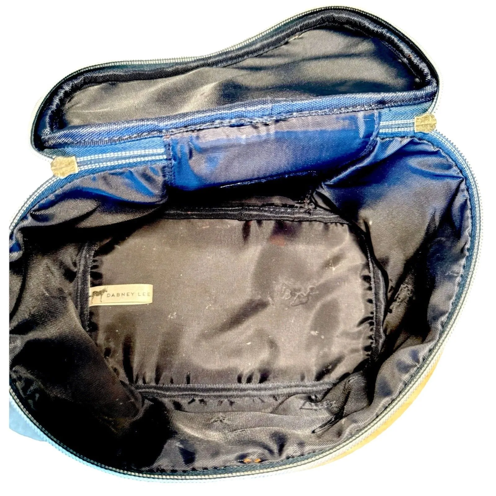 Dabney Lee Red With Zebras Cosmetic Travel Makeup Bag PVC (HB1) - Image 7