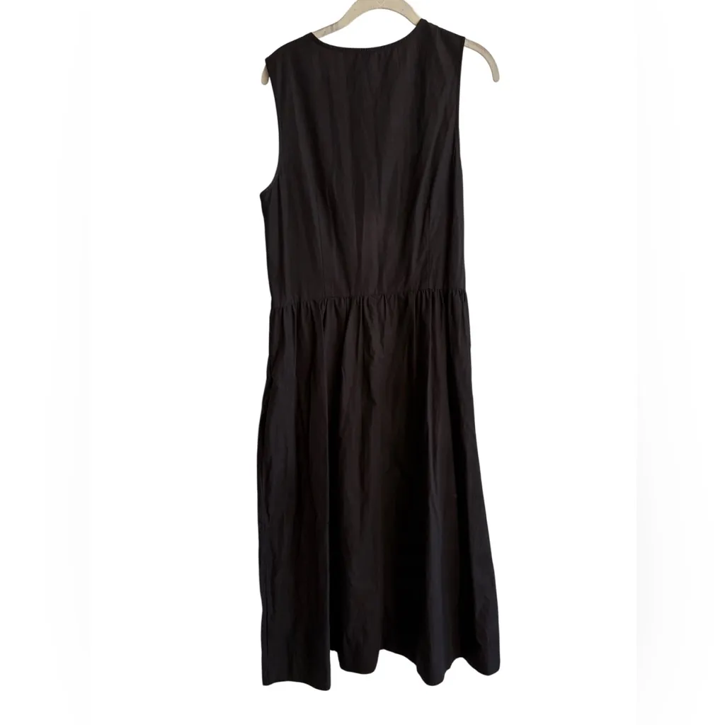 Anthropologie Maeve Drop-Waist Black Sleeveless Midi Dress - Image 5