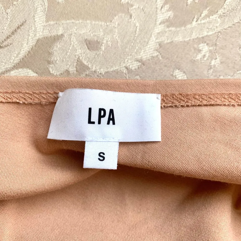 🌙 LPA REVOLVE One Shoulder Thong Bodysuit in Nude Tan - Image 8