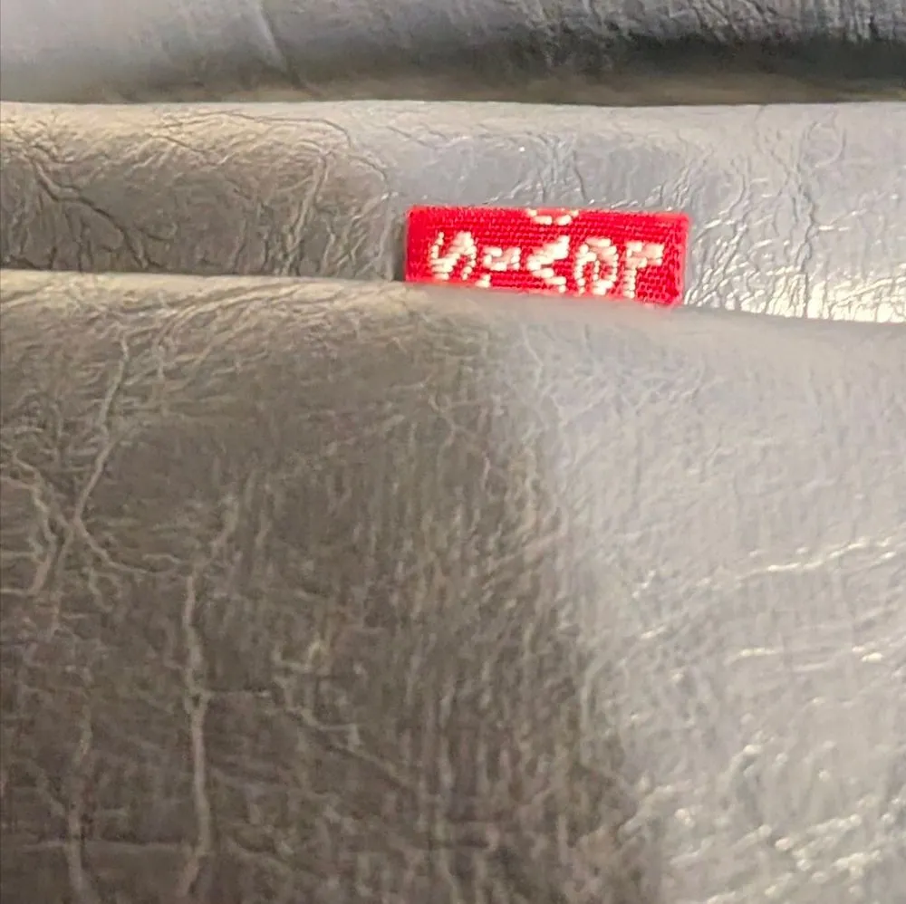 Levi’s Faux Leather Moto Jacket Slate Blue XL NWT - Image 9