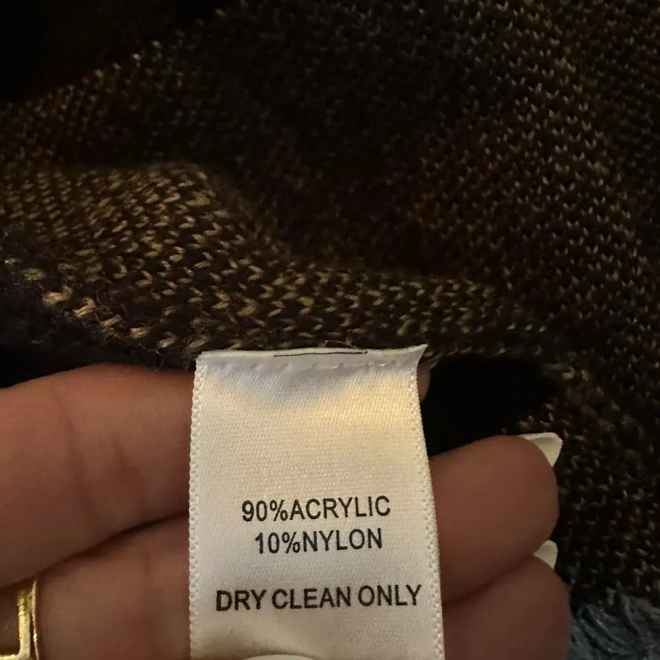 Alberto Makali  Beaded Sweater Shawl Poncho Wrap – One Size – NWT - Image 7