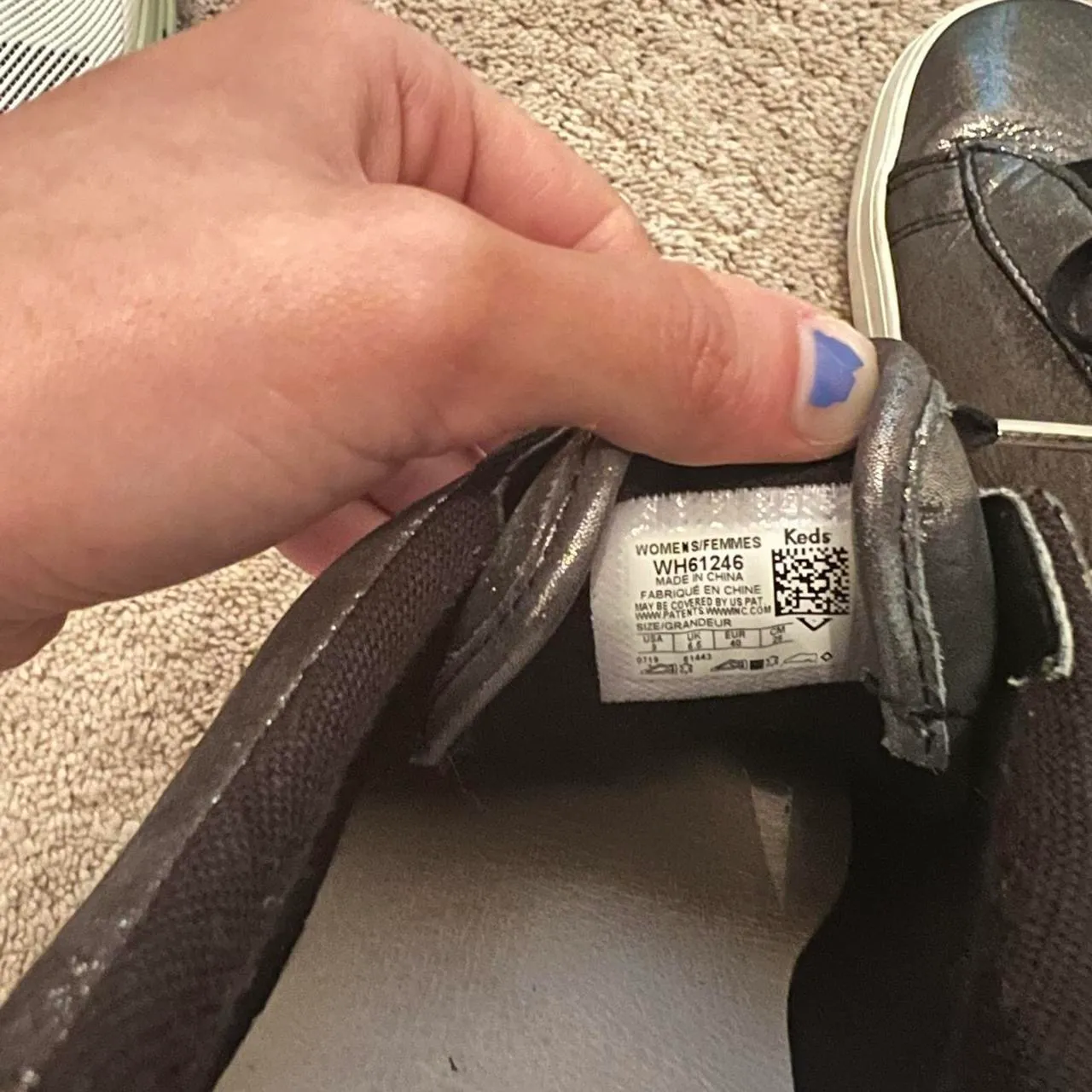 Black Metallic Shoes - Image 3