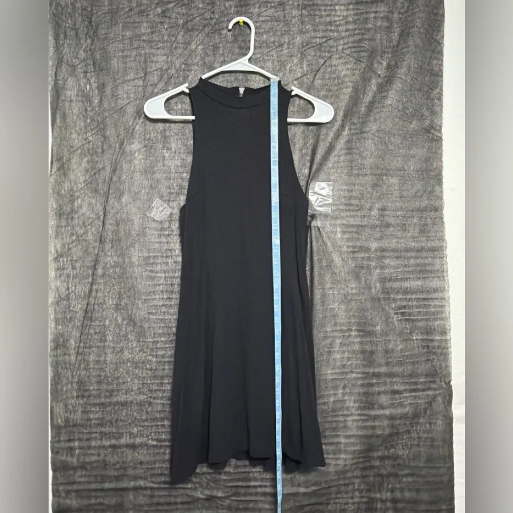 Free People Black Sleeveless High Neck Tank Dress Size S(E26) - Image 4