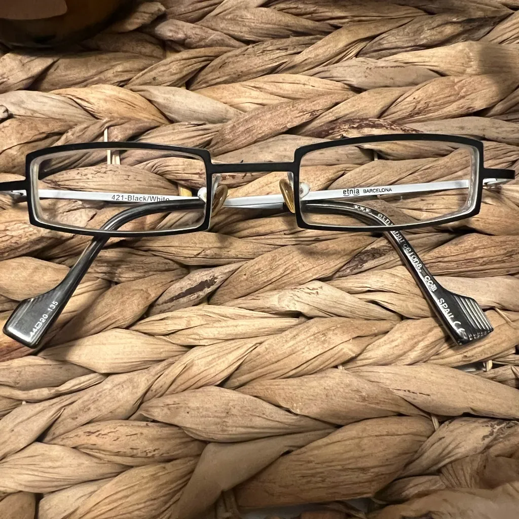 Etnia Barcelona frames 421‎ Black white FRAMES ONLY with case - Image 6