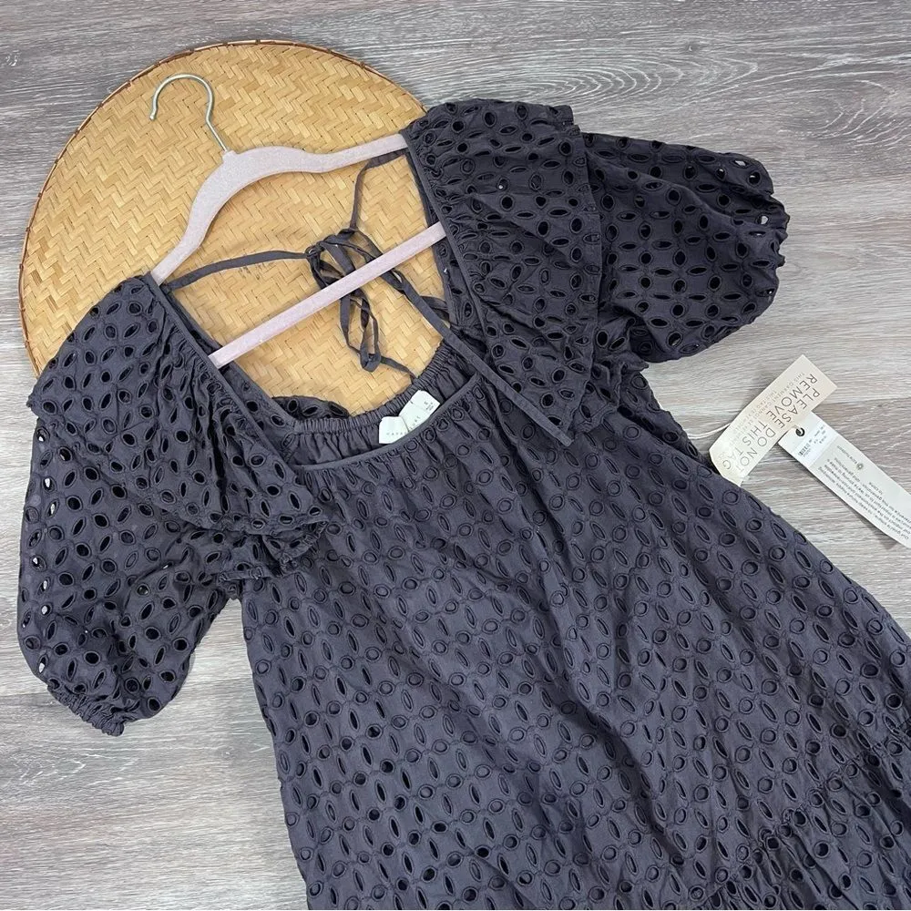 Nwt happy X nature kate Hudson solara eyelet mini‎ dress - Image 4