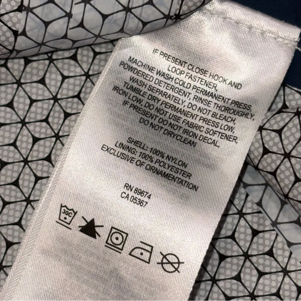 Mountain Hardwear Blue Rain Jacket Windbreaker size Small - Image 11