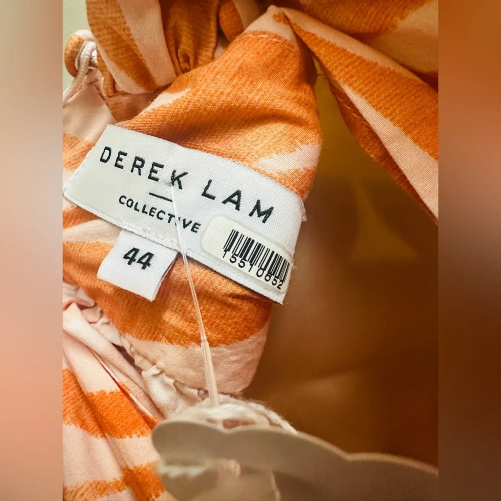 Derek Lam Collective Orange Zebra Cutout Ruffle  Women's Mini Dress IT 44 Us 6 - Image 14