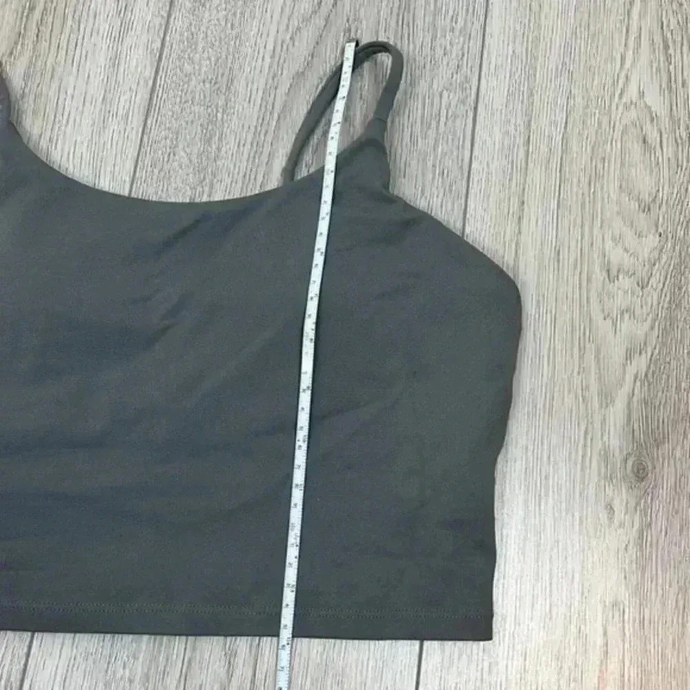 Grey Cropped Workout Tank (Unknown Brand) Size L - Image 7