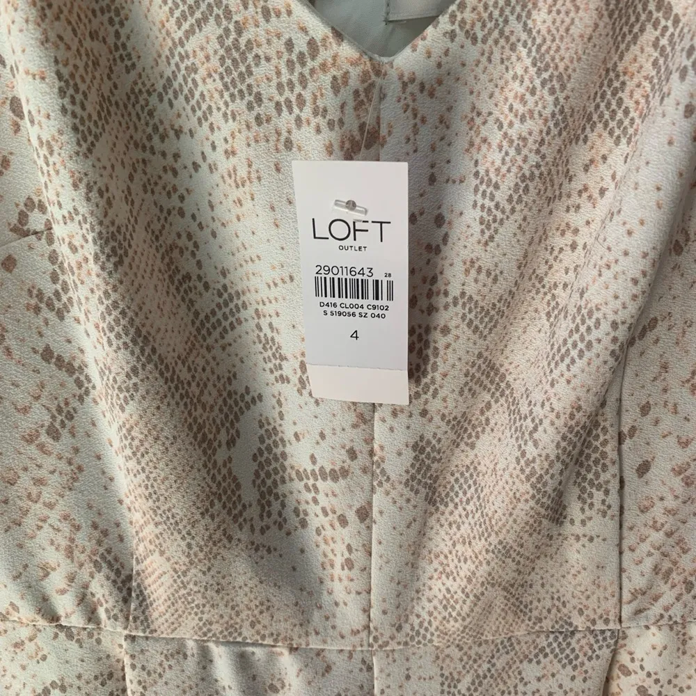 Loft  Snakeskin Jumpsuit NWT |‎ 4 - Image 4