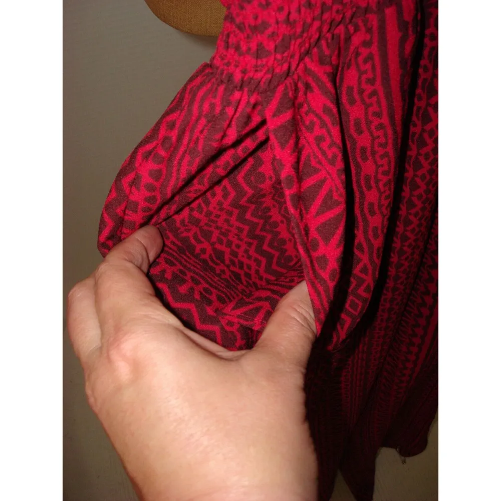 prAna New NWT  Jumpsuit Halter Dark Red Womens S Bra Pants Pockets Light Comfy - Image 7