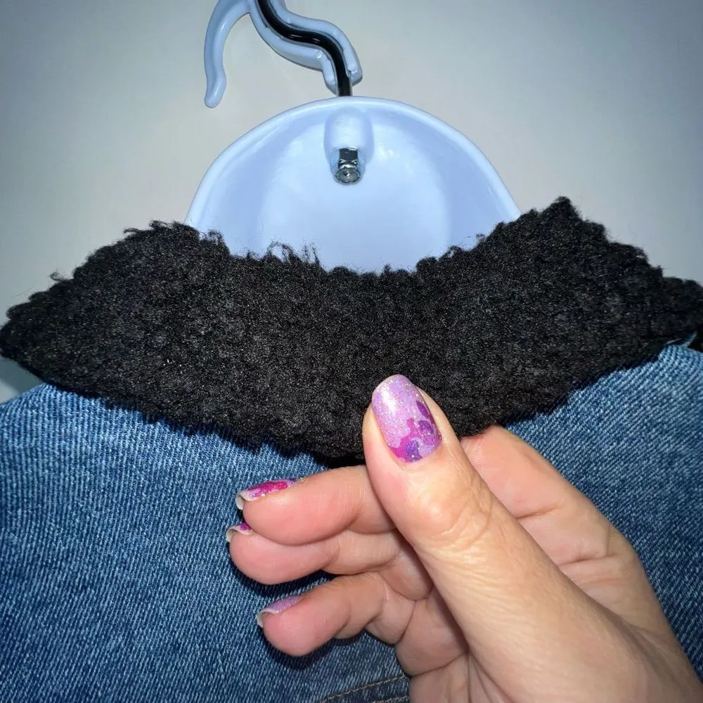 Soncy Plus Denim Teddy Collar Jean‎ Jacket (Soncy size 3X) Blue - Image 15