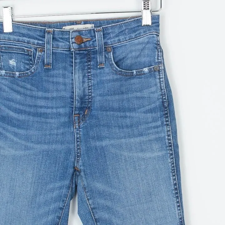 Madewell Womens Curvy High Rise Skinny Cropped Denim Jeans‎ Size 24 Boho Casual - Image 5