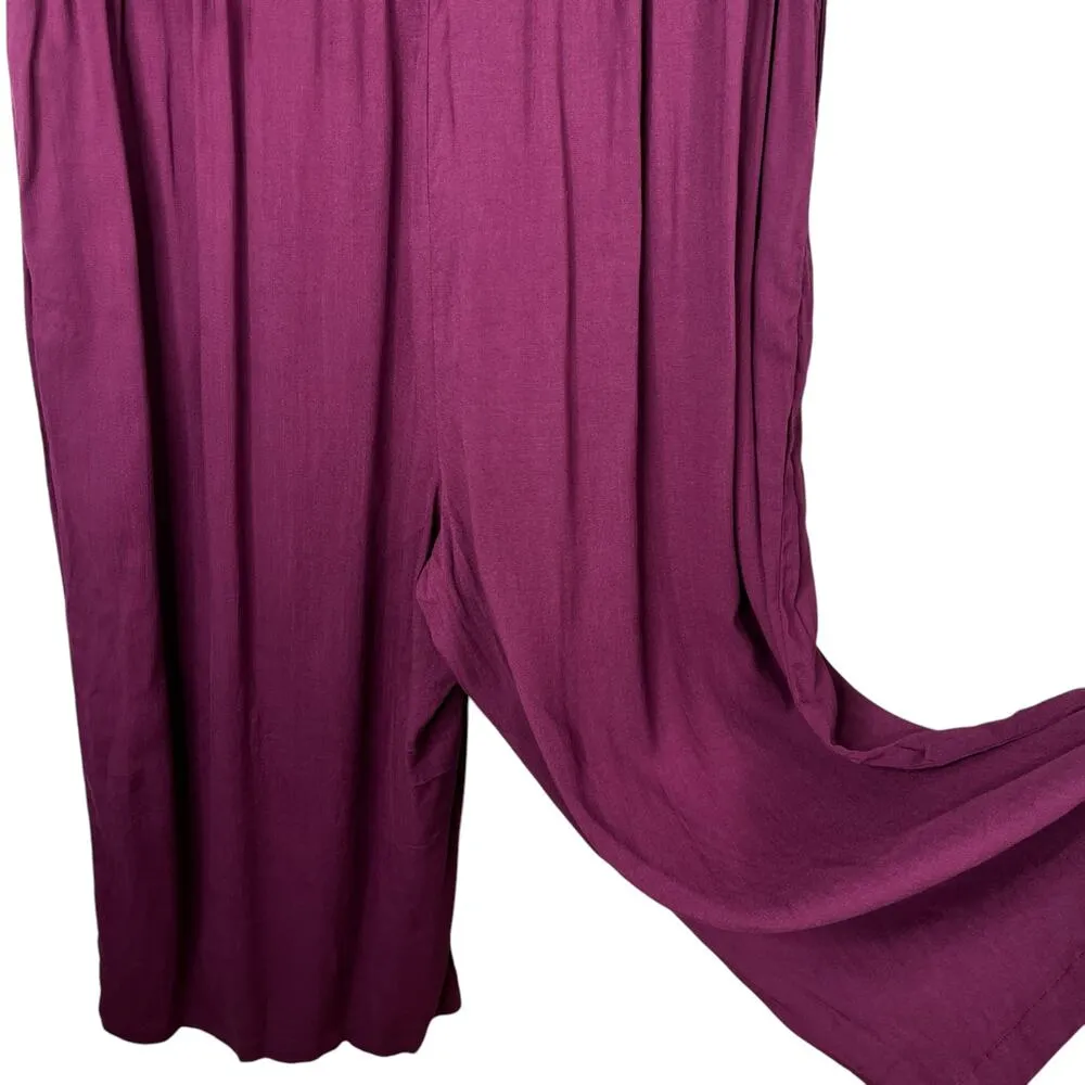 Lularoe Kathy Jumpsuit Plum XL Pockets Sleeveless 16-18 New - Image 10