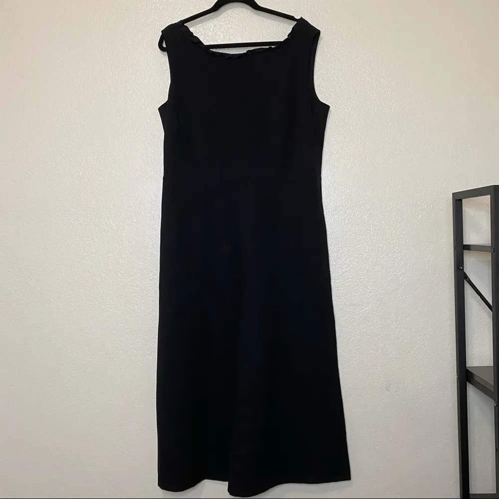 Lafayette 148 New York Rooney Sleeveless Cropped Jumpsuit in Black Size XL NWT - Image 4