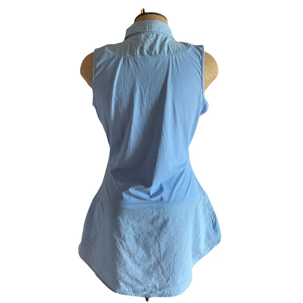 Kathleen Kirkwood Under Cover Agent Sleeveless Blue Women's Top size medium - Image 2