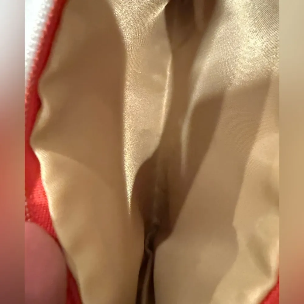 DOMAT Wristlet Clutch Purse,Cute Small Pouch Clutch Wristlet for keys/charms. Red - Image 4