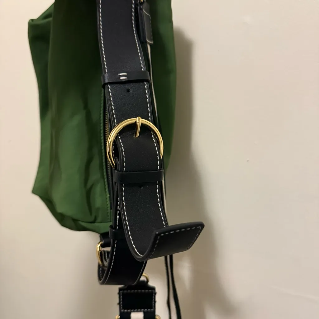 FRANCES VALENTINE Flannery Green Nylon Crossbody Bag - Image 10