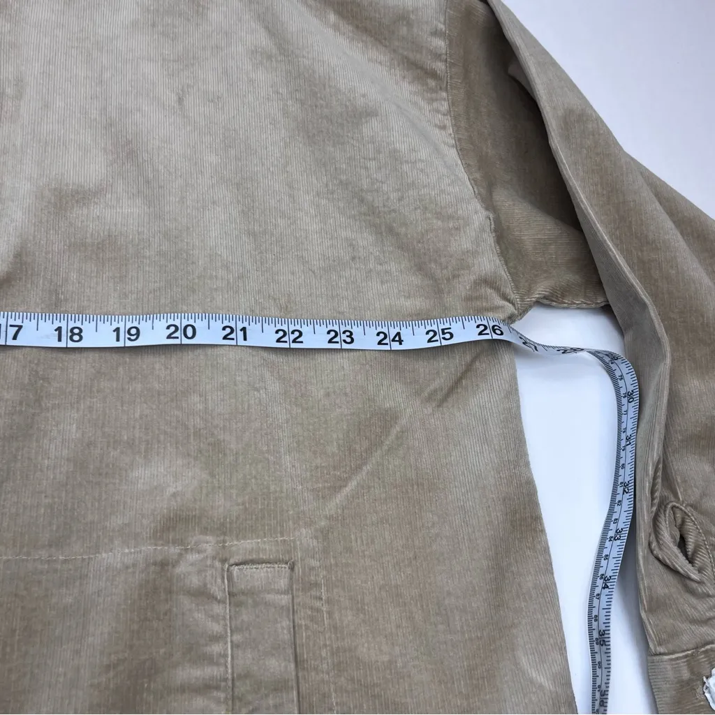 Eileen Fisher Classic Button Front Corduroy Jacket‎ Maple Oat Khaki Women XL NEW - Image 6