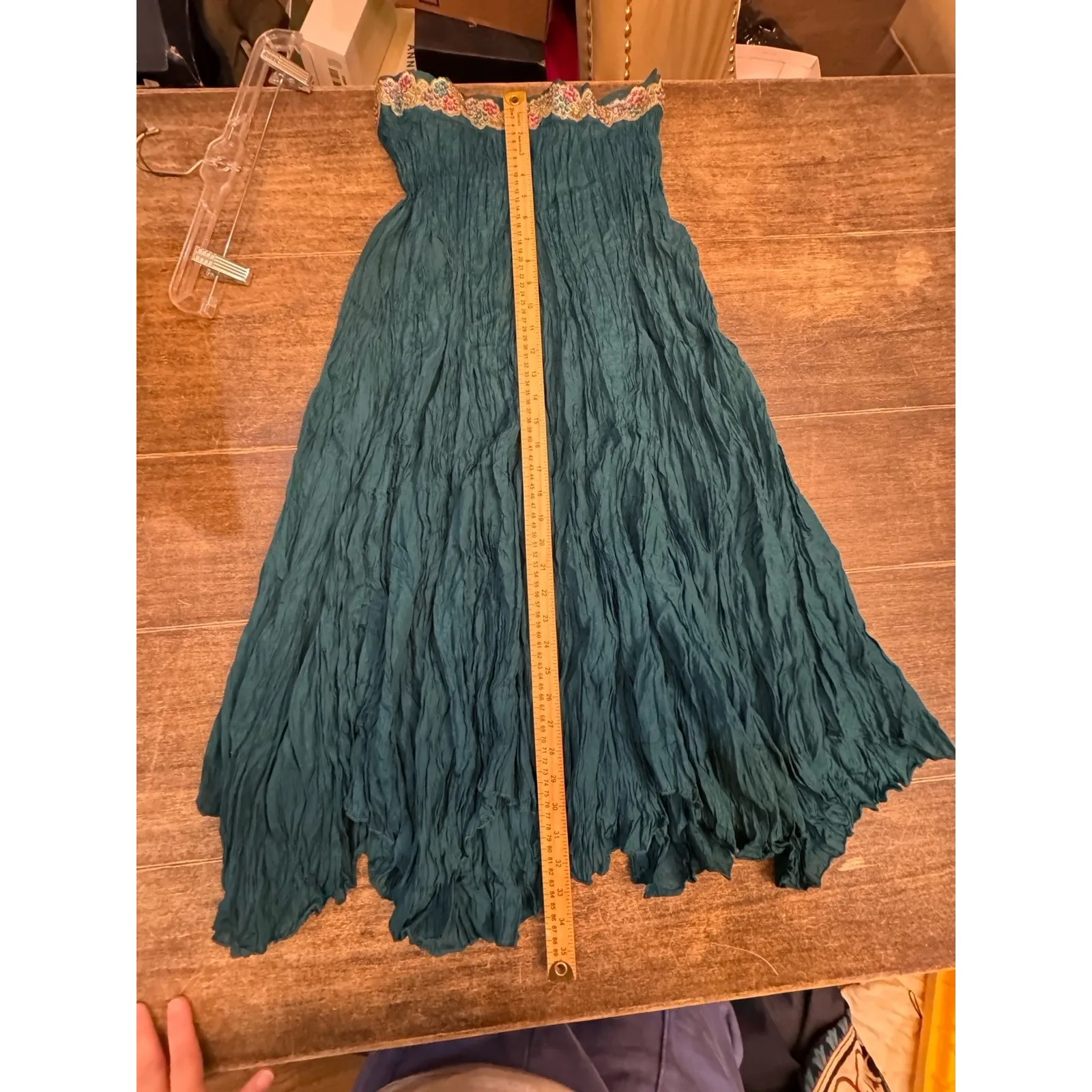 Chaundry KC Women's‎ Broomstick Ombre Skirt Size Medium Fairy Core Woodland Green - Image 4