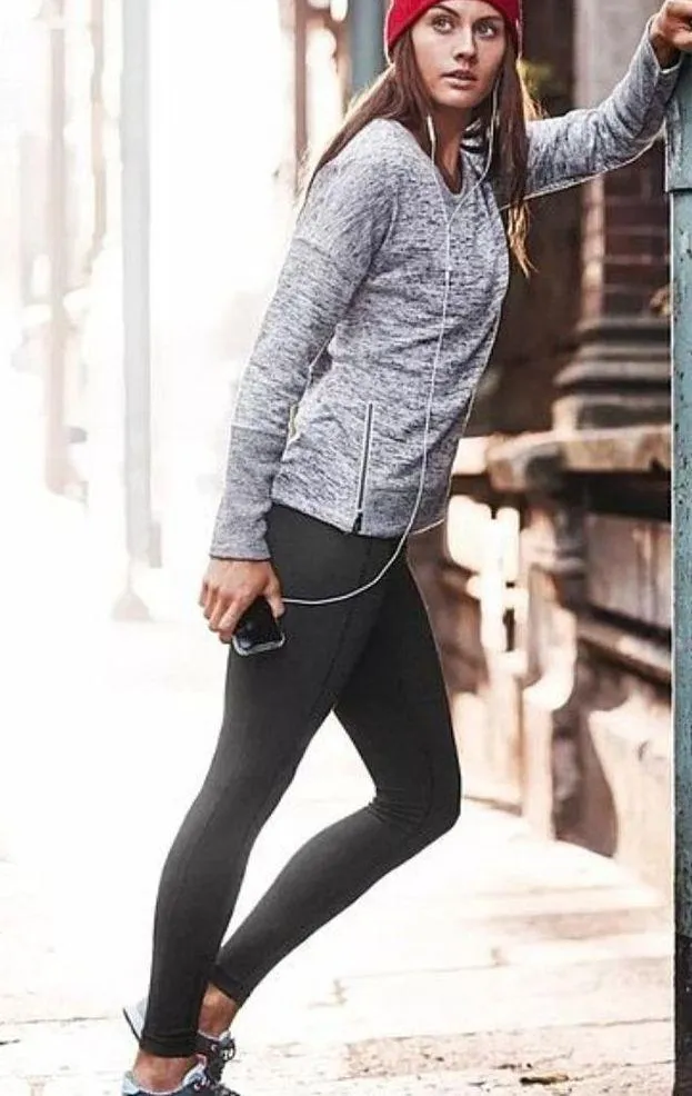 Blissful Sharkbite Sweatshirt Grey Heather Zippers High-Low Edgy Sweater - Image 5