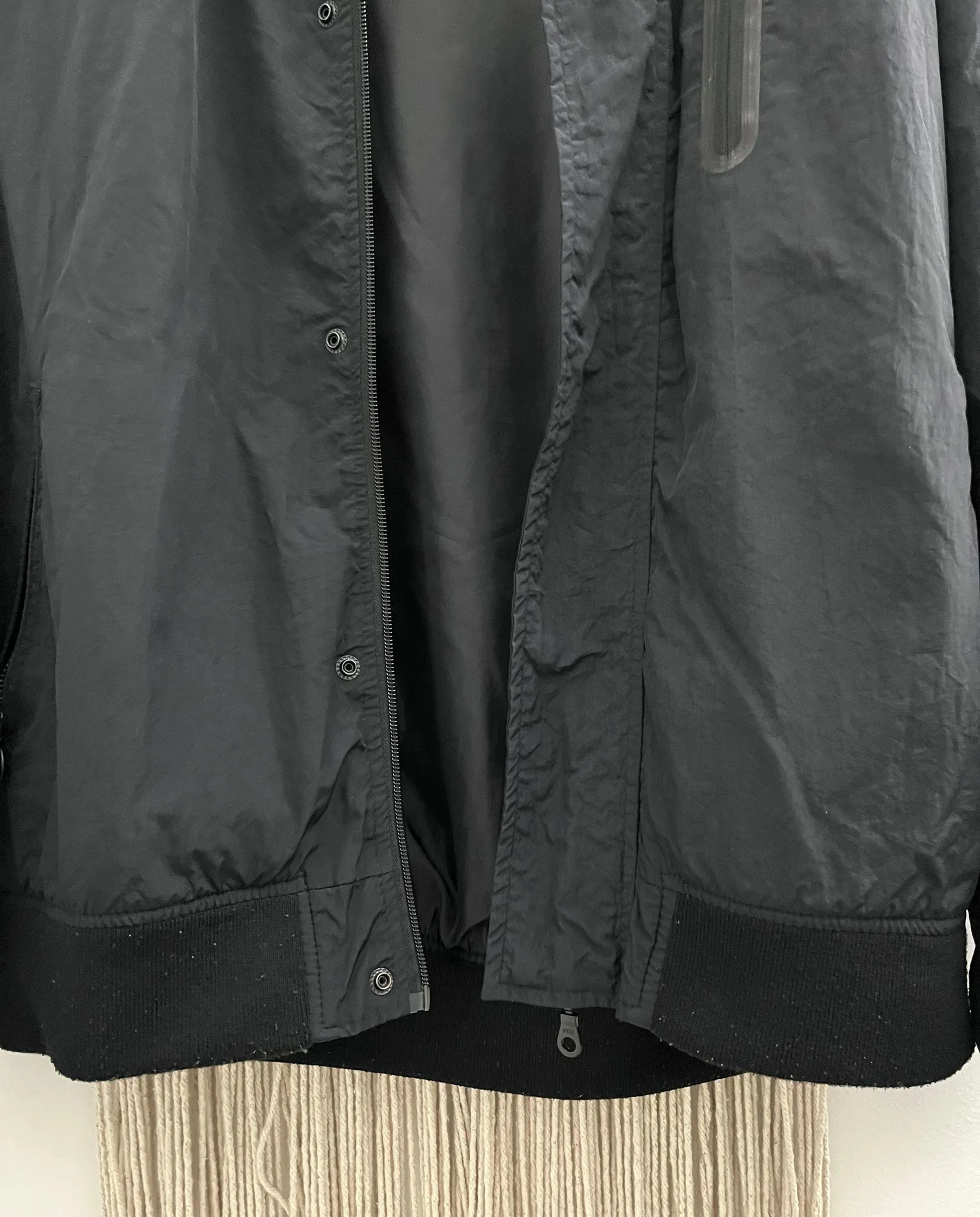 Navy Blue Bomber Jacket - Image 10