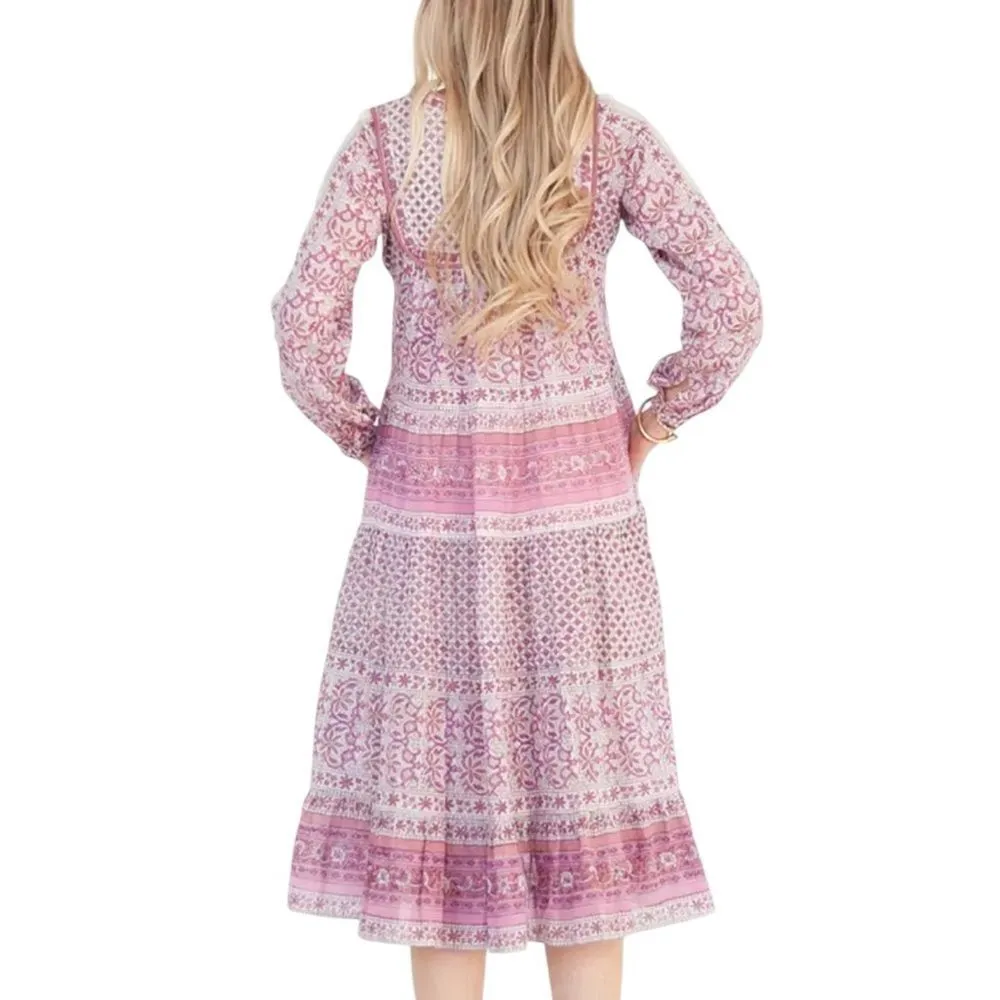 Matta NY Nikita Nima Dress Quilt Mauve Small Pink - Image 2