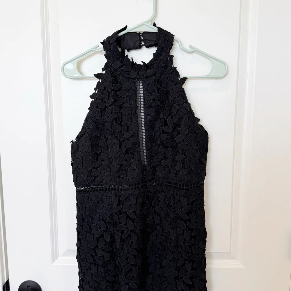 Bardot Womens Gemma Halter Lace Sheath Dress in Black - Image 3