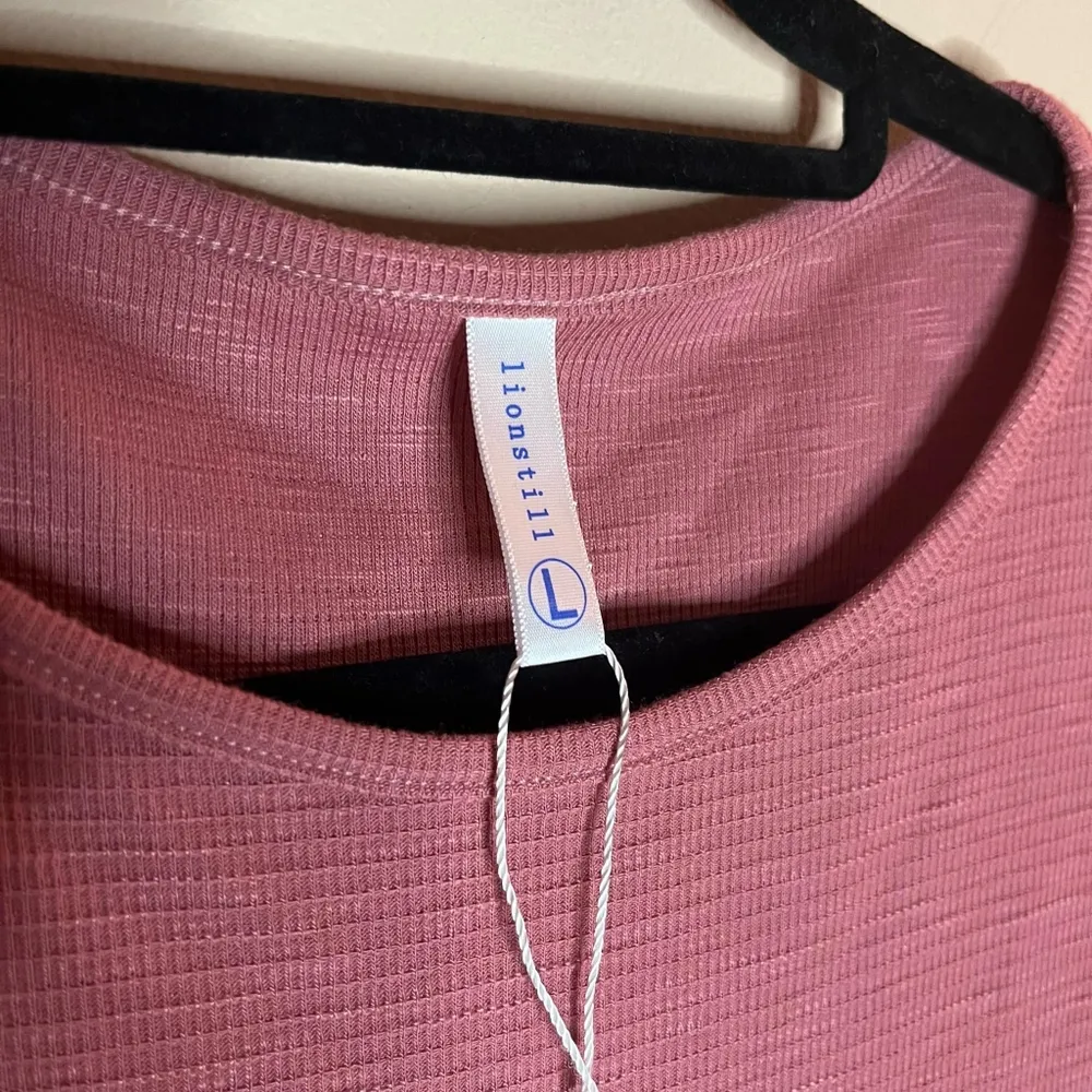 Lionstill Pale Pink Waffle Knit Dress Size L - Image 4