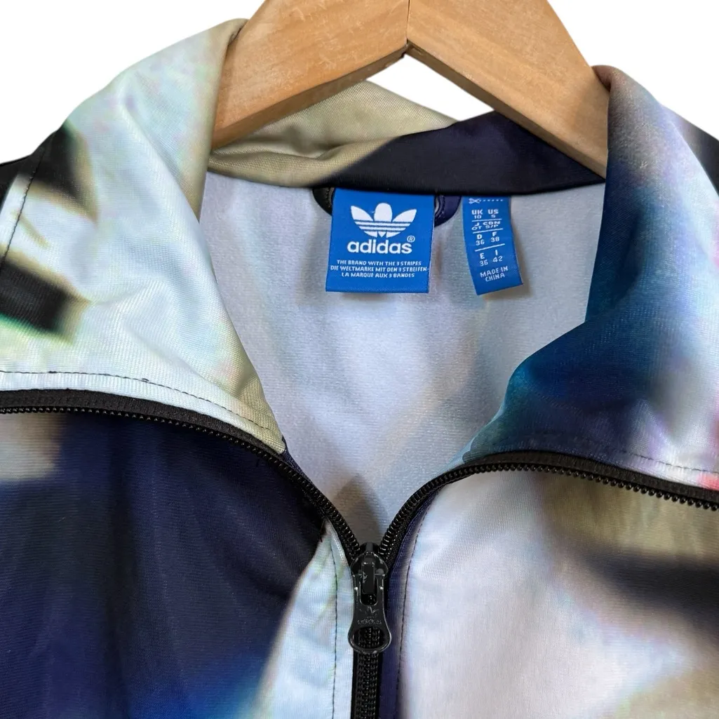 Adidas Originals Firebird Track Jacket Multicolor Iridescent Trefoil Logo Small - Image 7