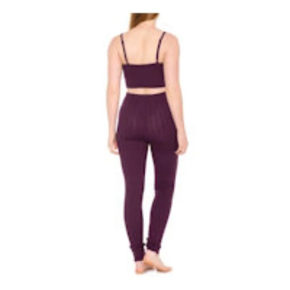 Free People Women's Morning Light Sleeveless Loungewear Set Wine Purple Size XS - Image 3
