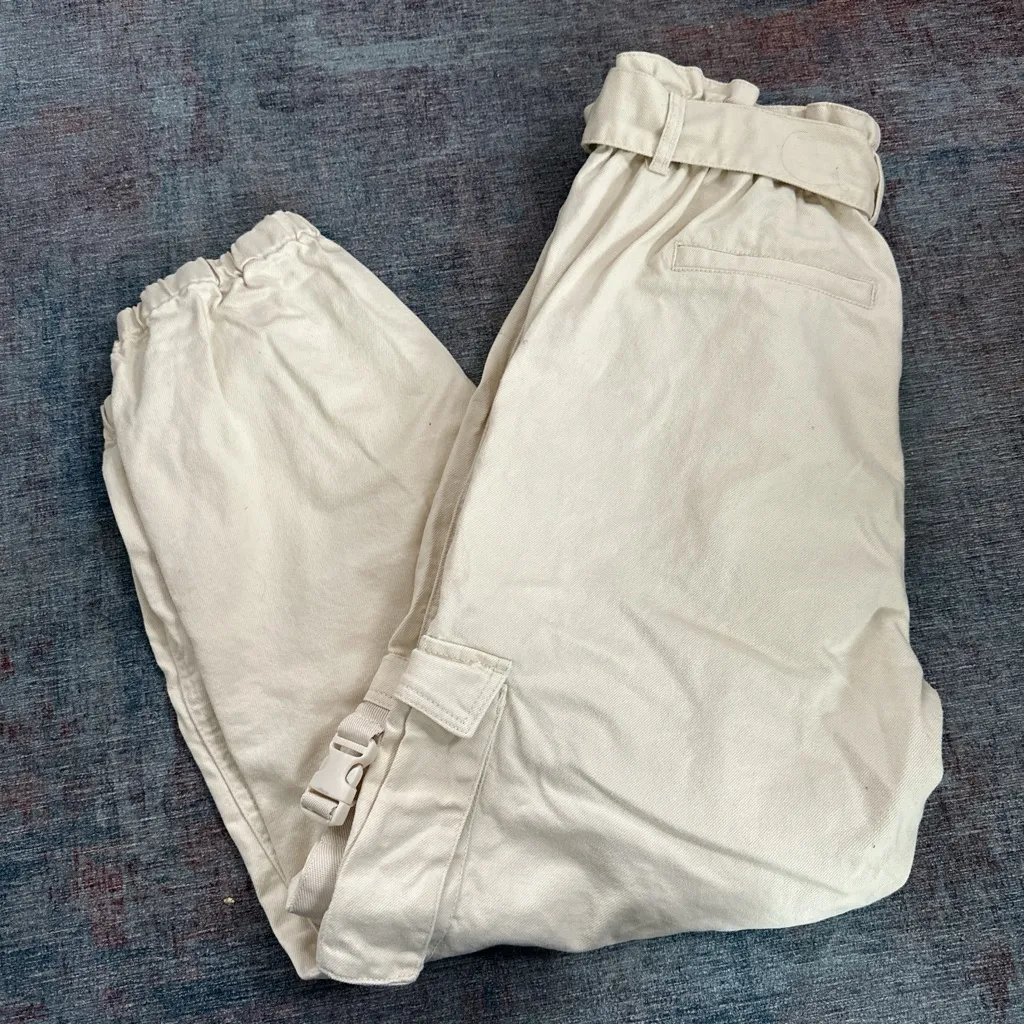 Forever 21 Beige Cargo Pants size L - Image 5