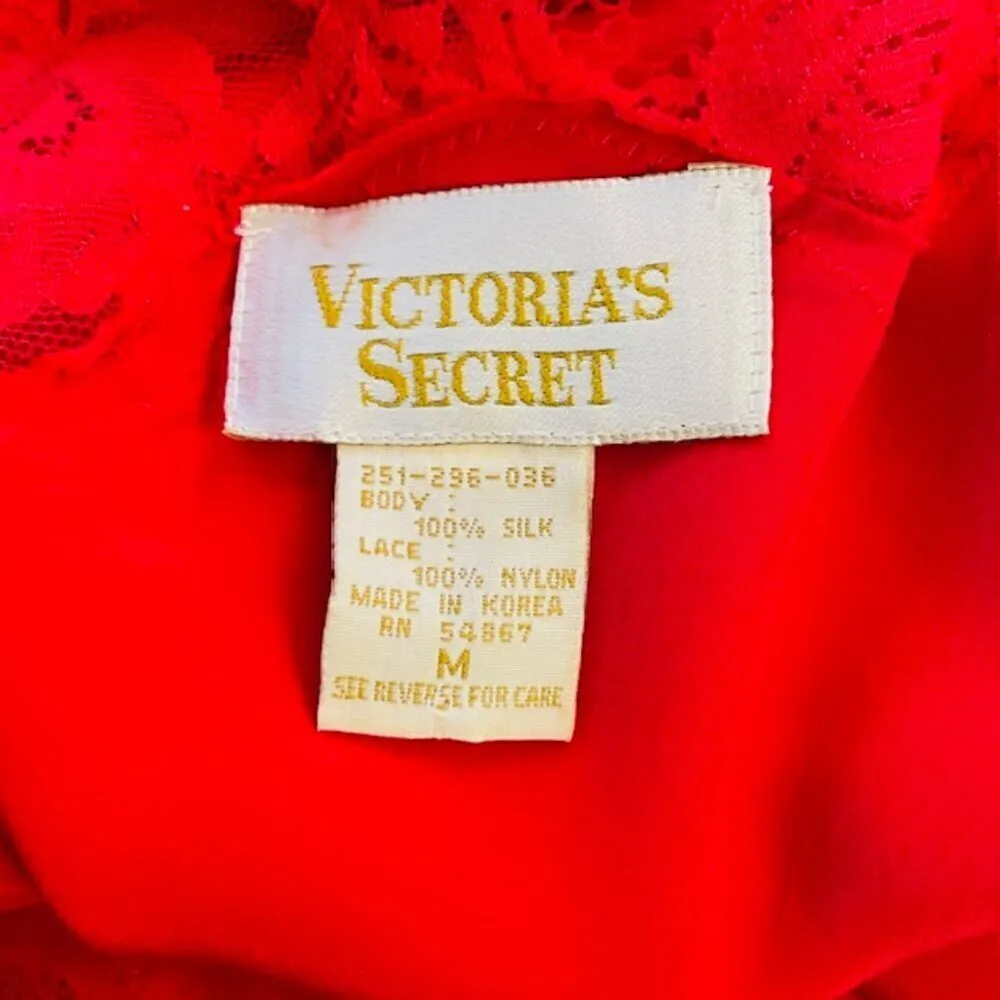 Victoria’s Secret Vintage Gold Label 100% Silk Satin Lace Slip Dress Medium - Image 7