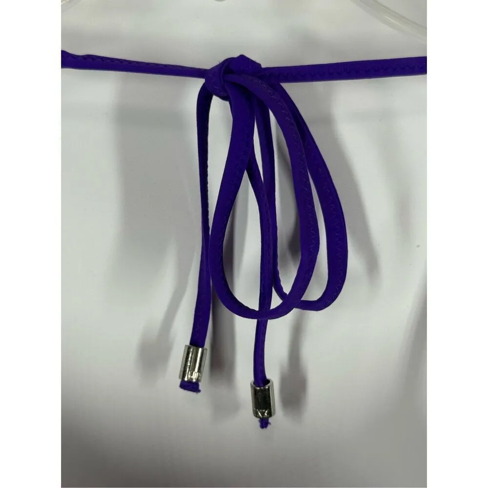 Vintage PINK 2012 purple Lace padded swim top size medium - Image 7