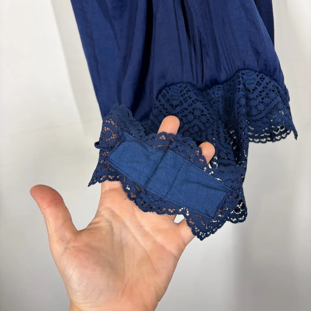 Free People Satin Lace Bodysuit Size Medium - Image 9