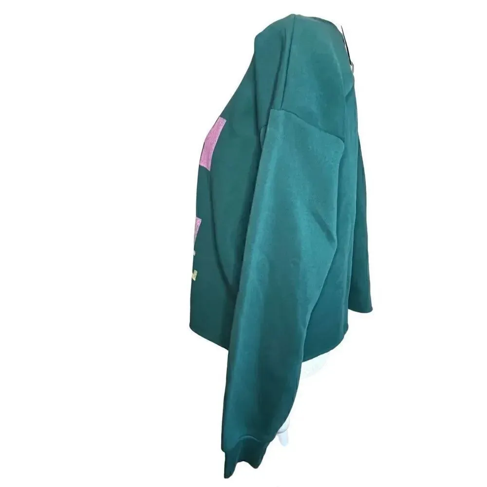 Grayson Threads Joe Cool Green Sweatshirt Size XS - Image 2