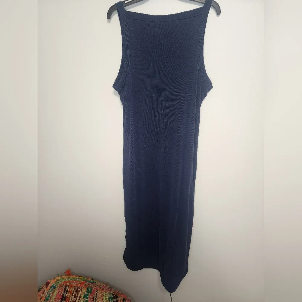 Joie blue midi shirt dress size L - Image 4