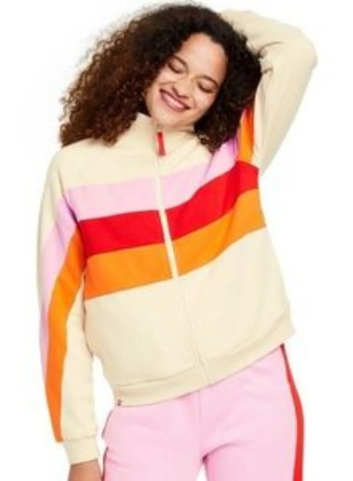 Lego for Target Limited Edition Women’s Track Jacket Athleisure Striped Sz Xs/S Pink - Image 1