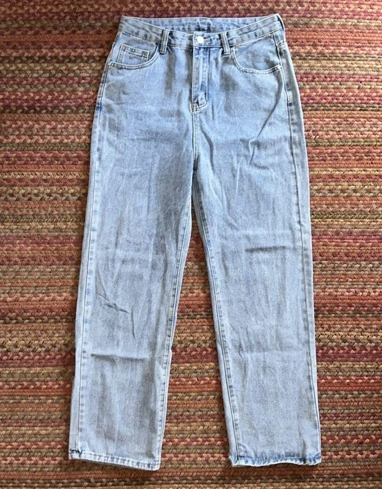 ANGEL POCKET LIGHT WASH STRAIGHT JEANS - Image 4