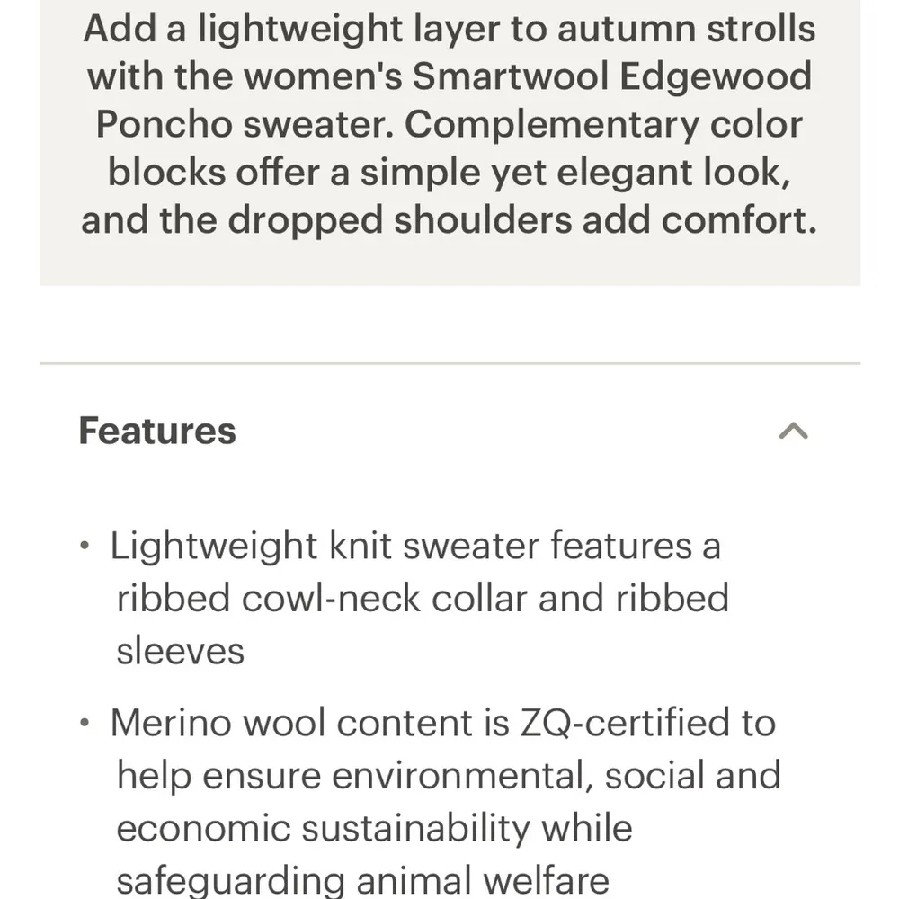 Smartwool Women's Edgewood Poncho Sweater in Twilight Blue Heather XS - Image 8