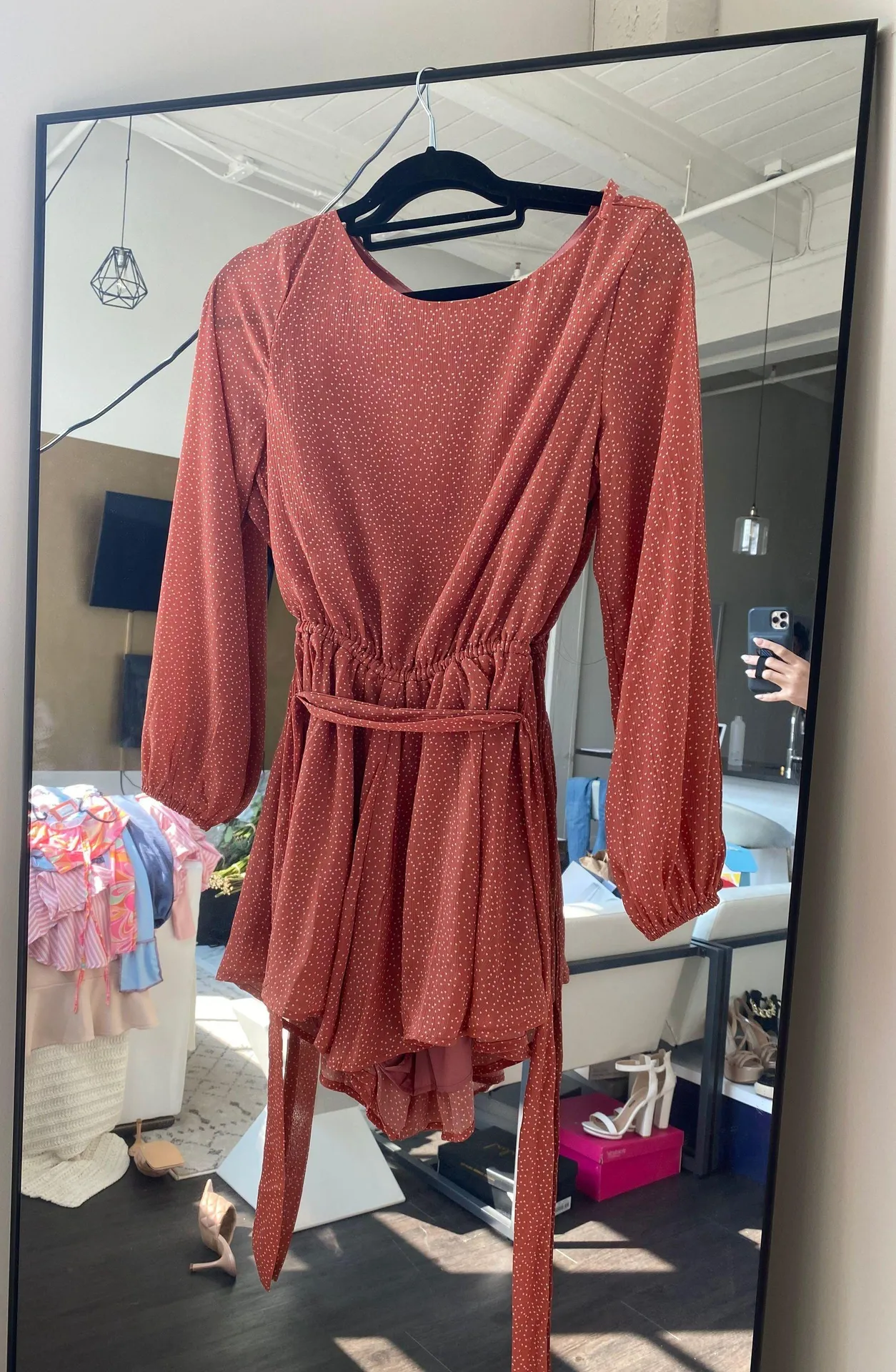 Pink Polka Dot Romper - Image 3