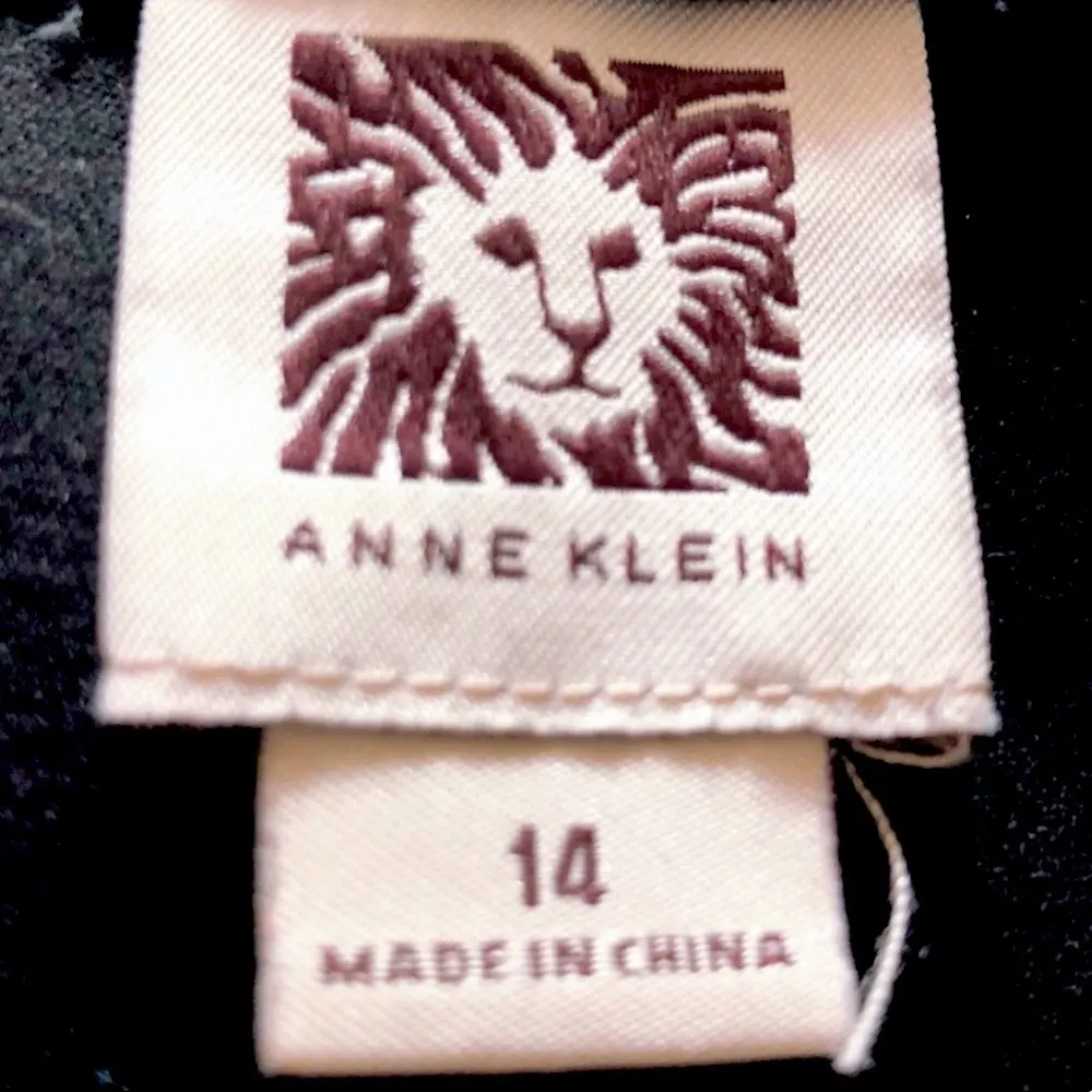 Anne Klein Straight Leg Career Pants Black Size 14 MSRP $89.00 - Image 6