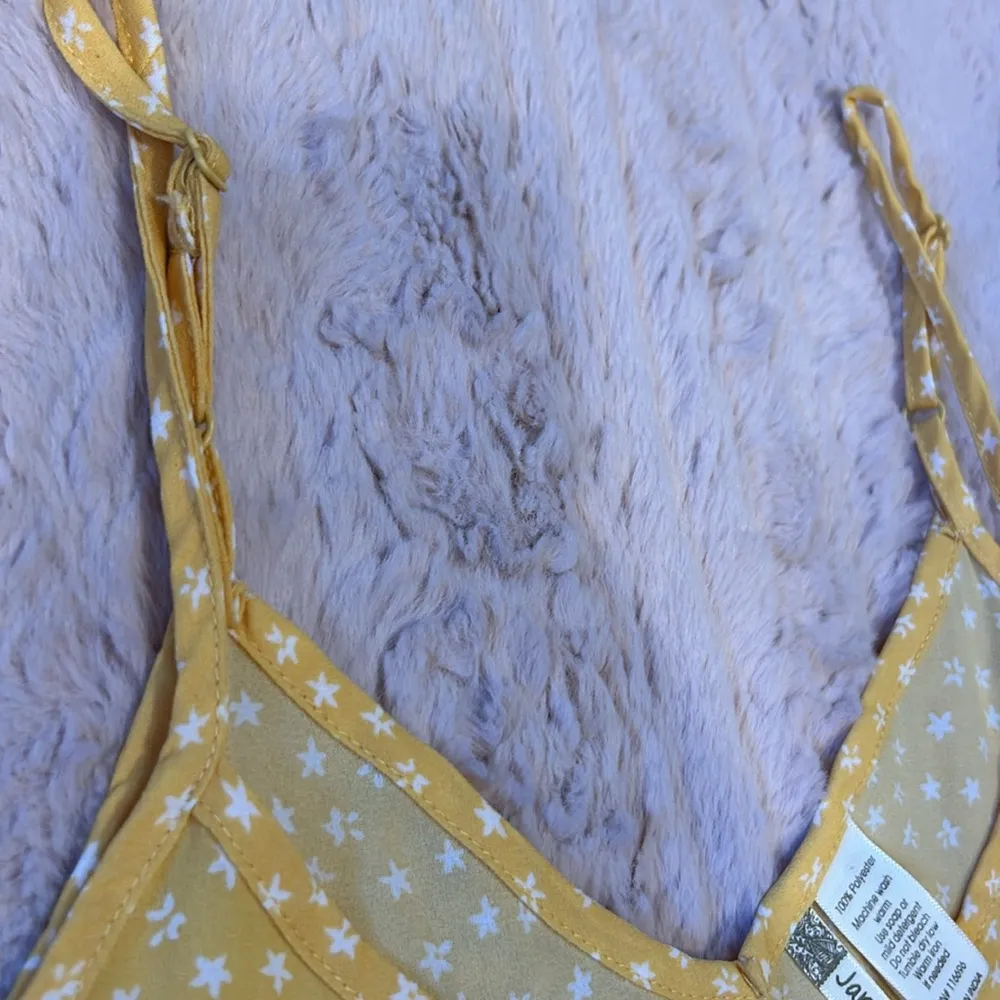 Yellow printed blouse in size L • Japna - Image 7