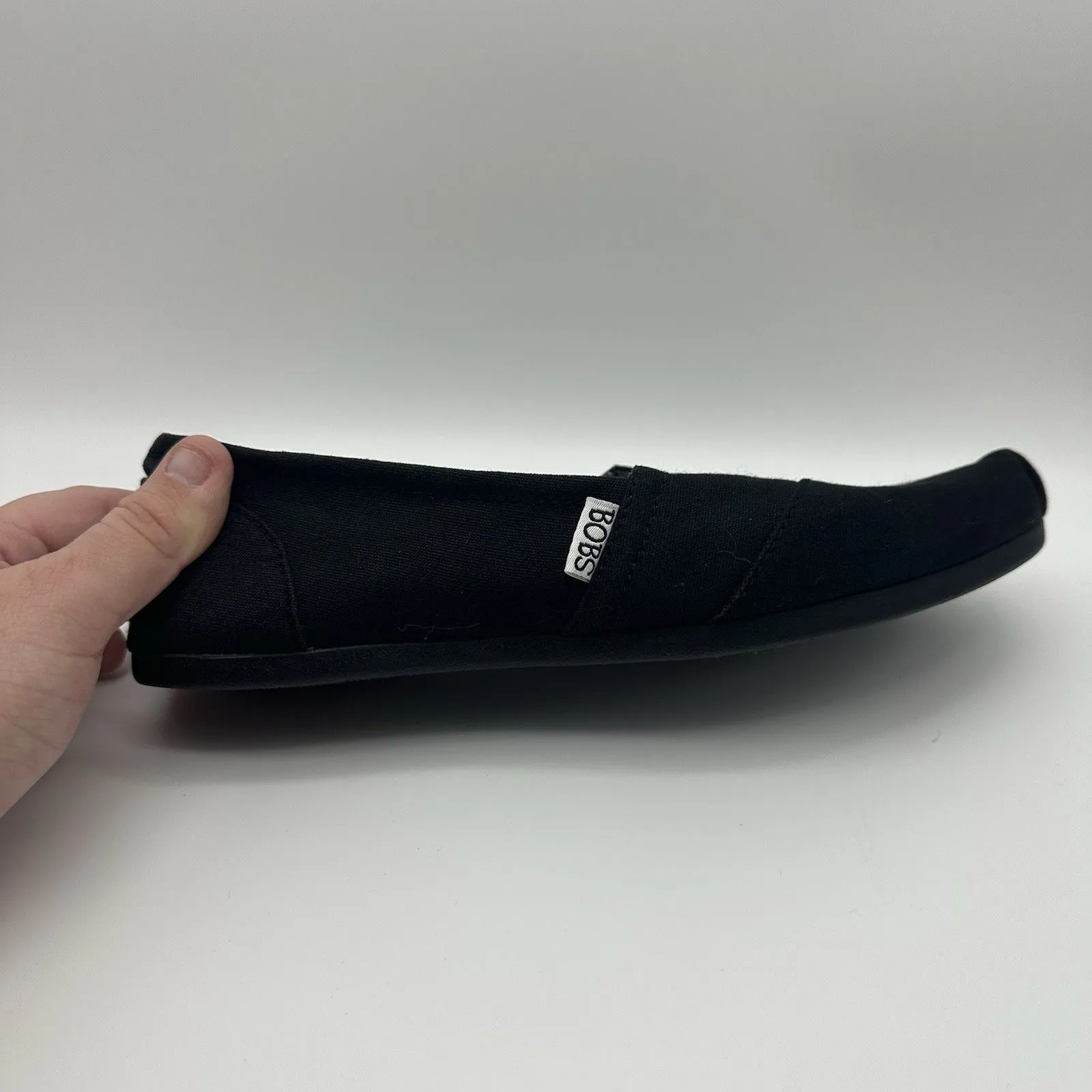 BOBS by Skechers Womens 9.5 Black Slip - Image 5