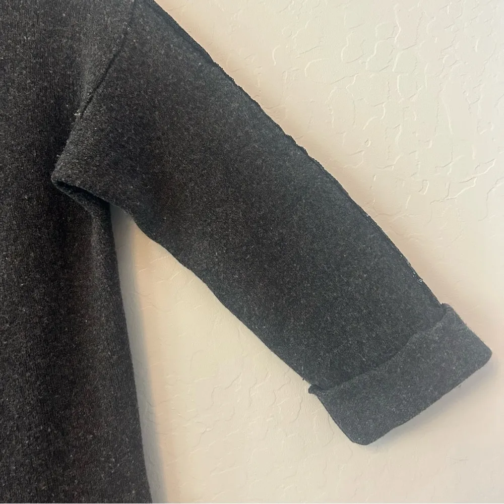 Soft Surroundings black 100% merino wool cardigan sweater coat with sequins med - Image 8